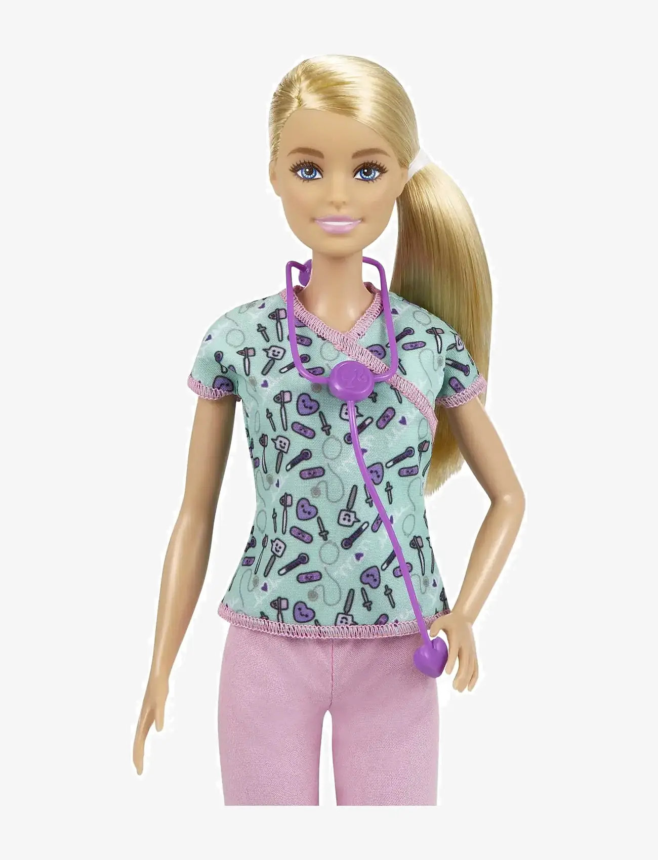 Barbie - Nurse Doll with Scrubs, Clothes and Accessories - dukker - multi color - 3