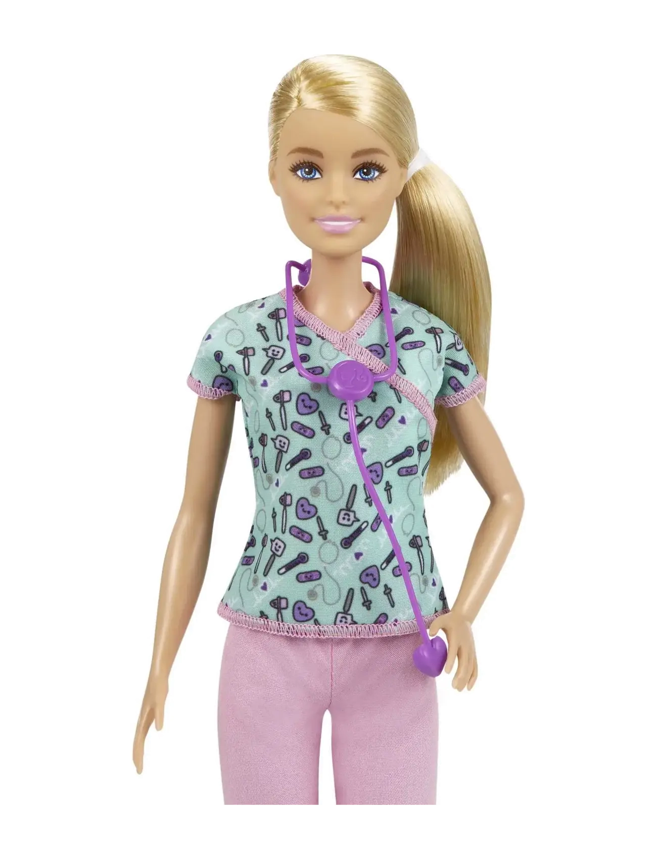 Barbie - Nurse Doll with Scrubs, Clothes and Accessories - dukker - multi color - 3