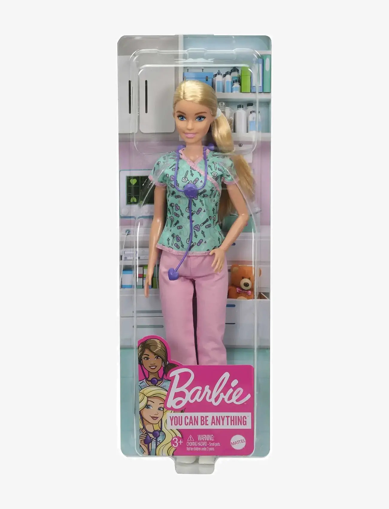Barbie - Nurse Doll with Scrubs, Clothes and Accessories - dukker - multi color - 5