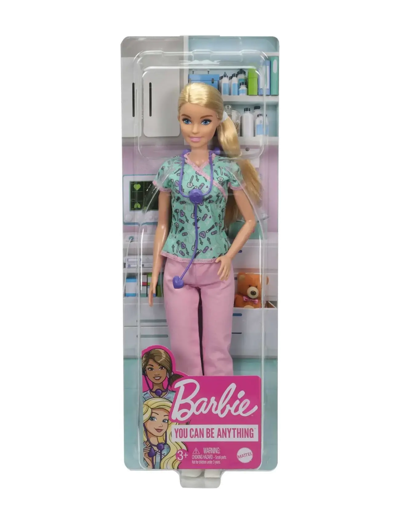 Barbie - Nurse Doll with Scrubs, Clothes and Accessories - dukker - multi color - 5