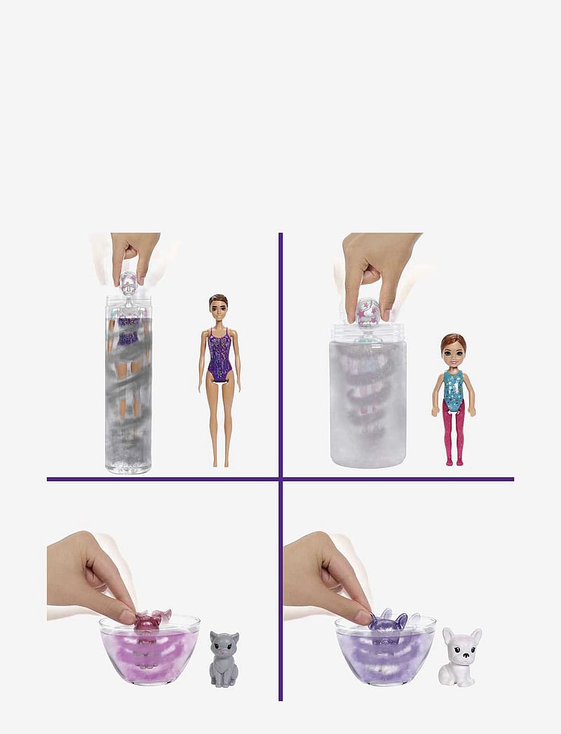 Barbie - Méga Coffret Color Reveal - dúkkur - multi color - 4