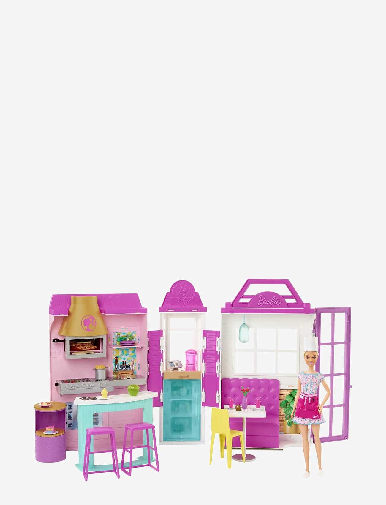 Barbie - Cook 'n Grill Restaurant-dukke og -legesæt - tilbehør til dukkehuse - multi color - 0