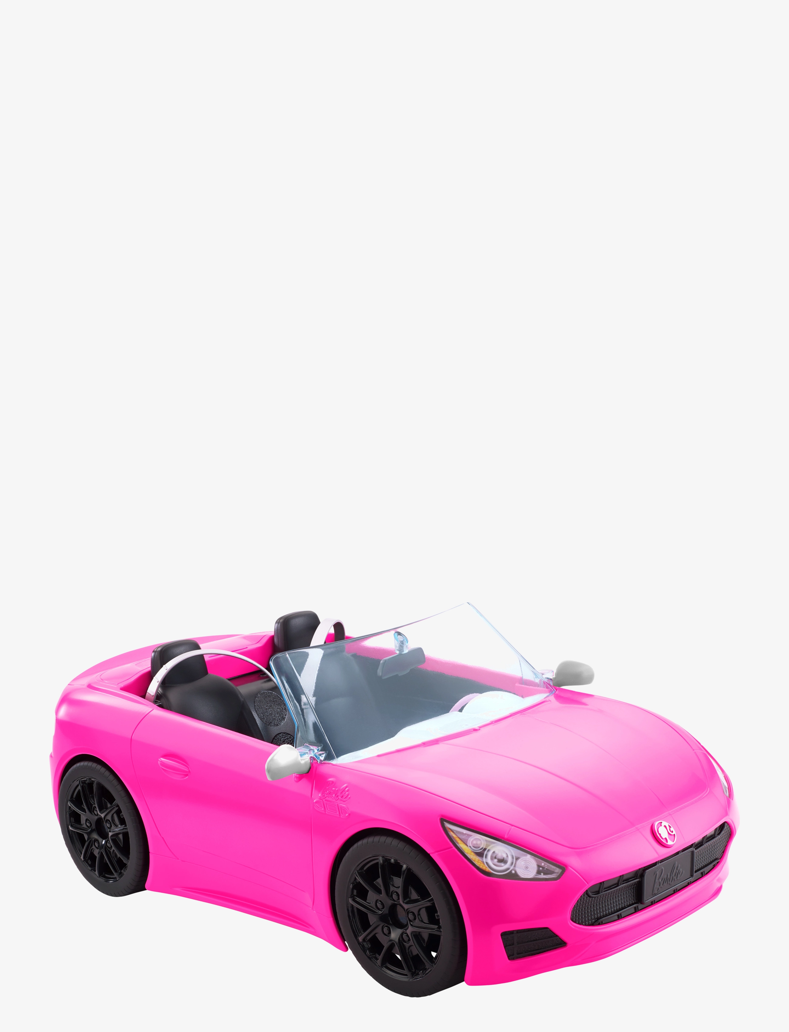 BARBIE Pink Convertible Vehicle Toy With Rolling Wheels Patterned - One Size - Kinder