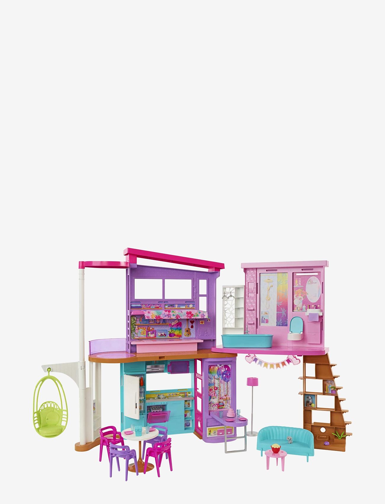 Barbie - Vacation House Playset with 30+ Pieces, Toy for 3 Year Olds & Up - dukkehuse - multi color - 1