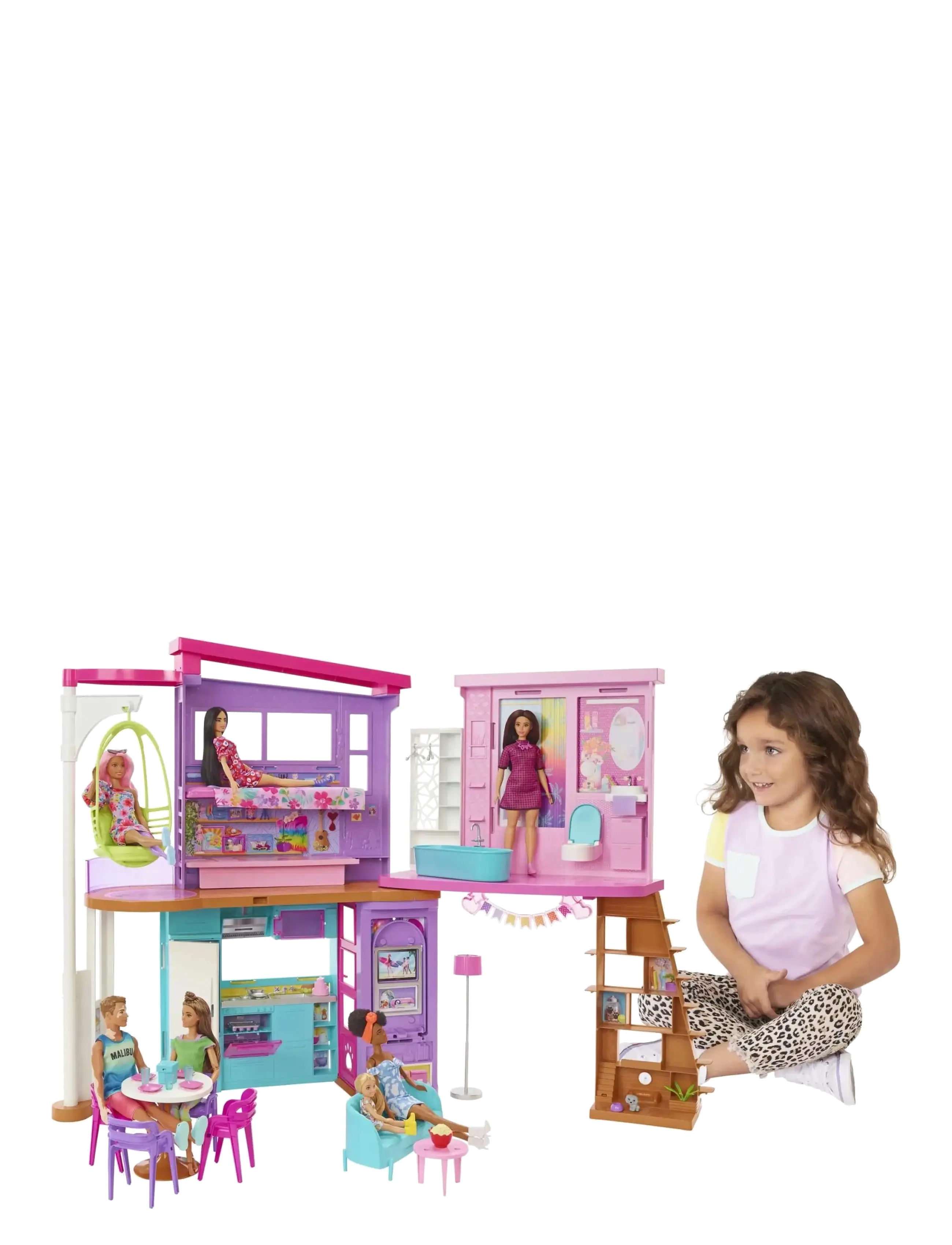 Barbie - Vacation House Playset with 30+ Pieces, Toy for 3 Year Olds & Up - puppenhäuser - multi color - 2
