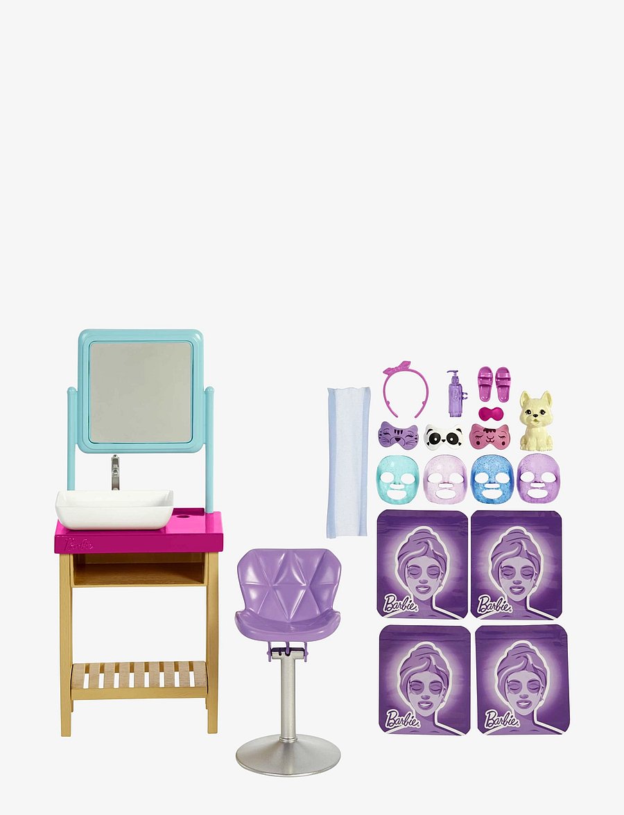 Barbie - Sparkle Mask Day Spa play set - multi color - 4