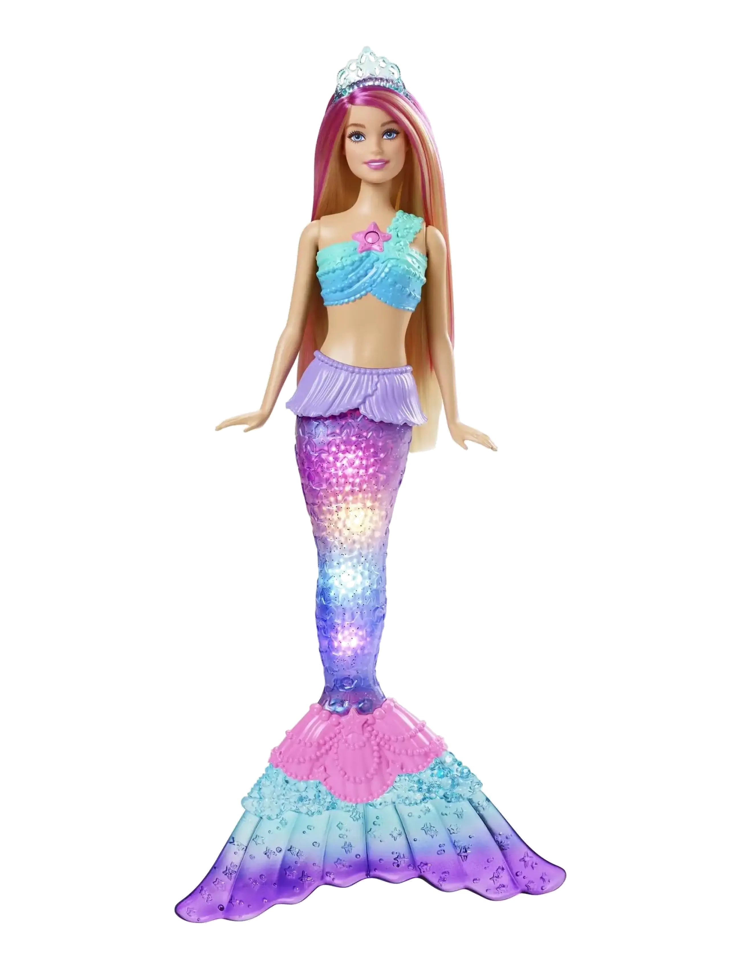 Barbie Dreamtopia Twinkle Lights Mermaid Light-Up Doll - Kalėdinės dovanos vaikams - MULTI COLOR / multi