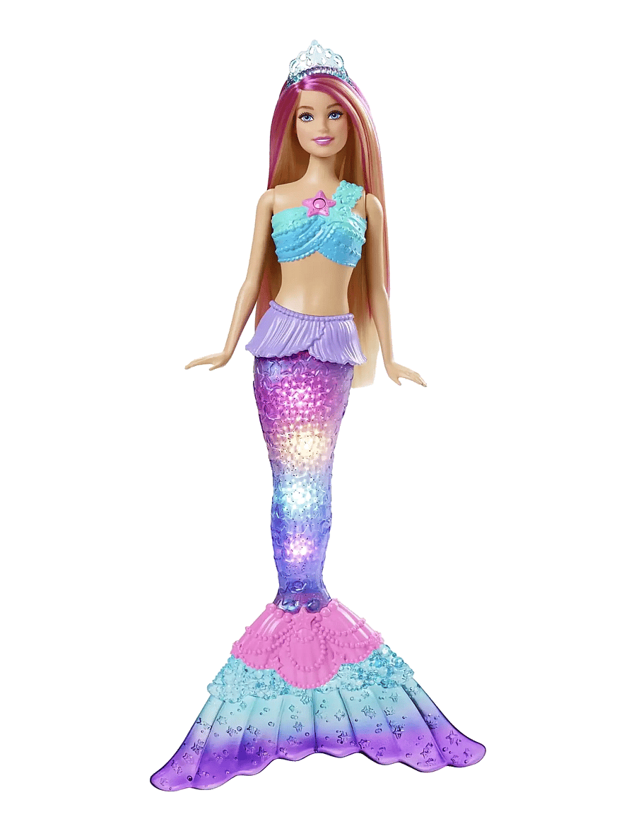 Barbie - Dreamtopia Twinkle Lights Mermaid Light-Up Doll - nukud - multi color - 1