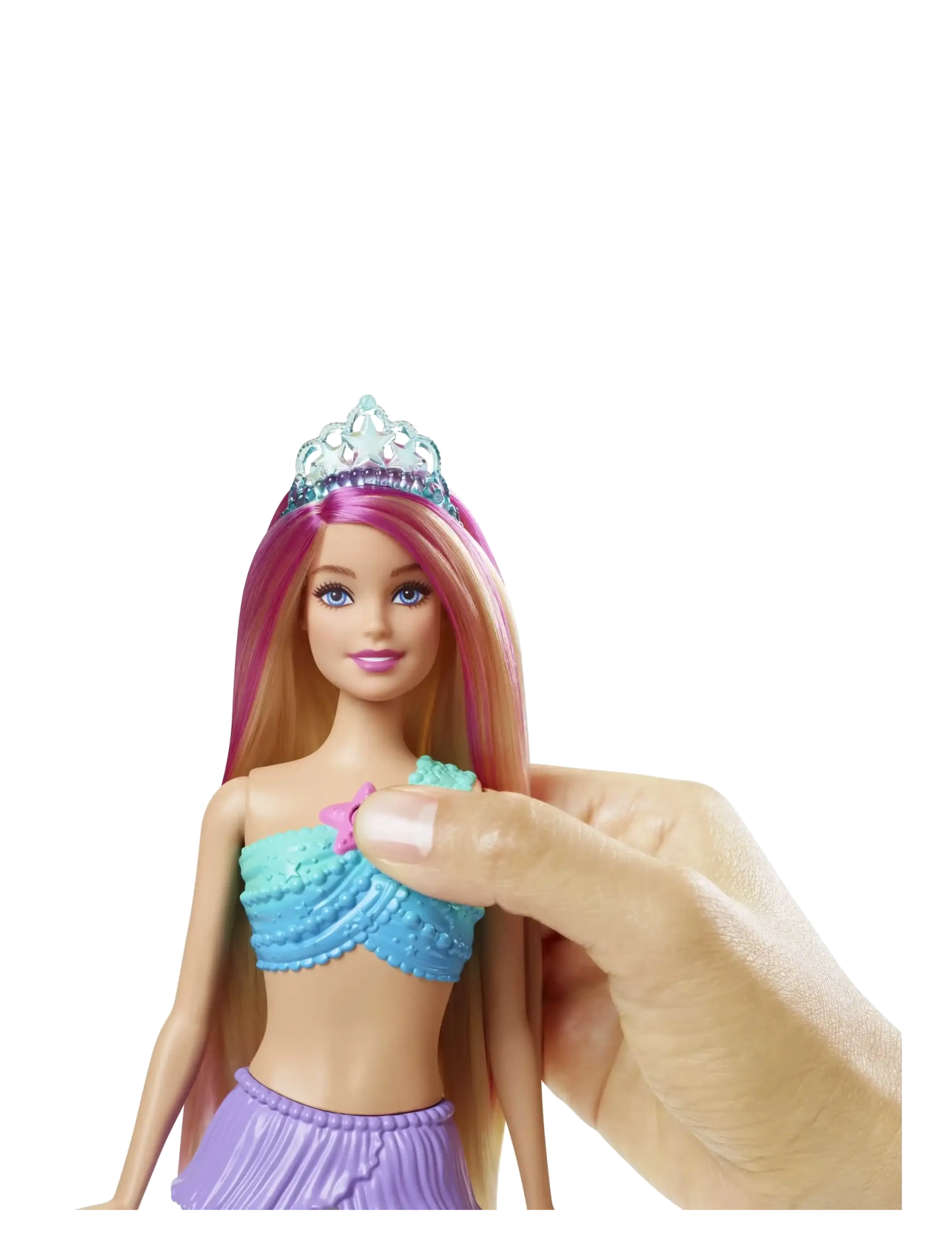Barbie - Dreamtopia Twinkle Lights Mermaid Light-Up Doll - dockor - multi color - 3