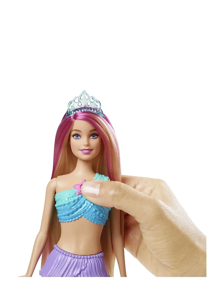 Barbie - Dreamtopia Twinkle Lights Mermaid Light-Up Doll - nukud - multi color - 3