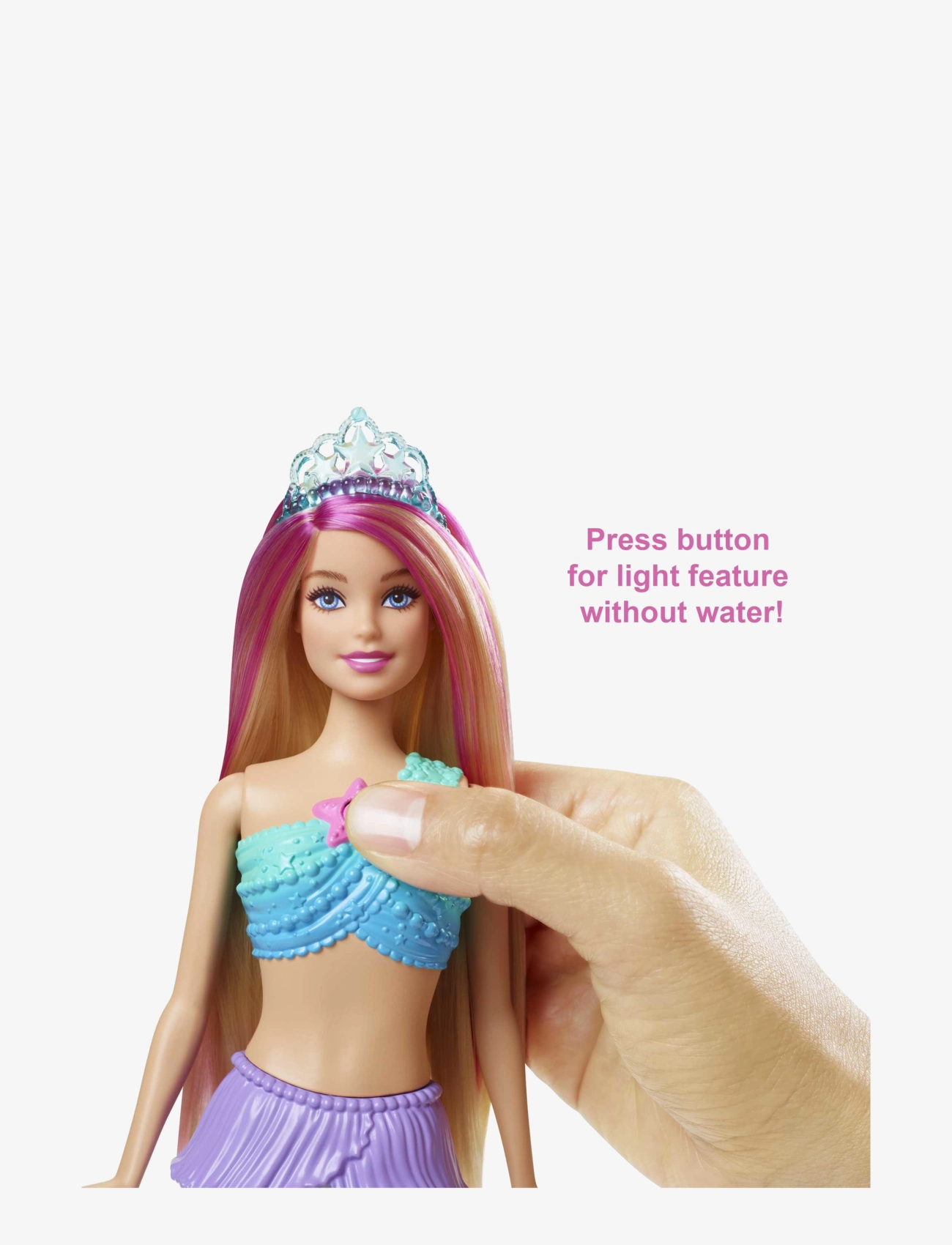 Barbie - Dreamtopia Twinkle Lights Mermaid Light-Up Doll - multi color - 5