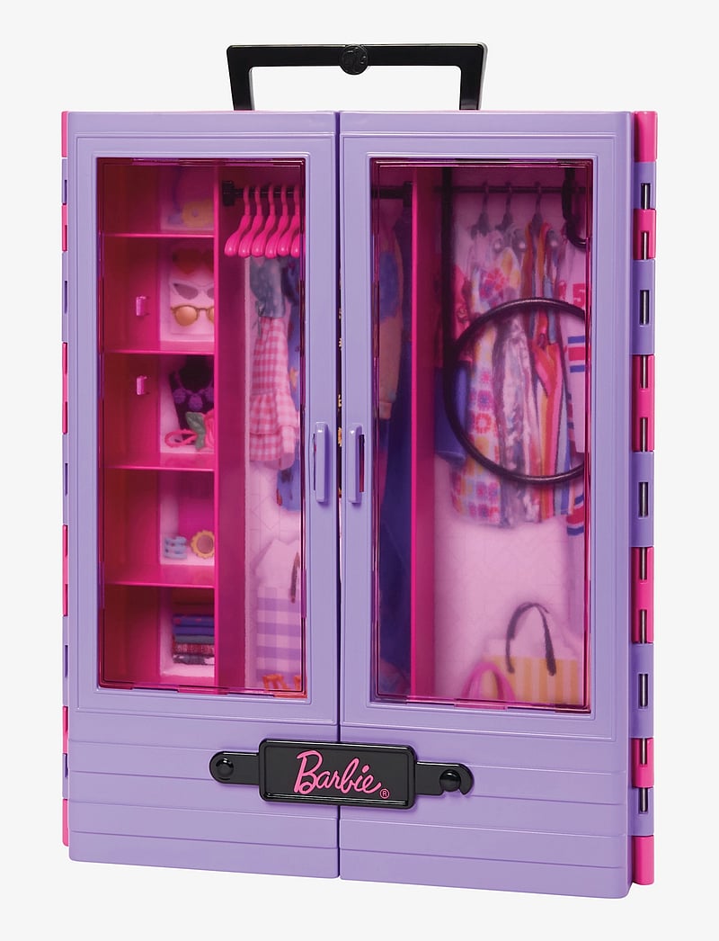 Barbie - Fashionistas Closet with 6 Hangars, Accessory Features Translucent Doors, Racks & Shelves - nukumaja tarvikud - multicolor - 4