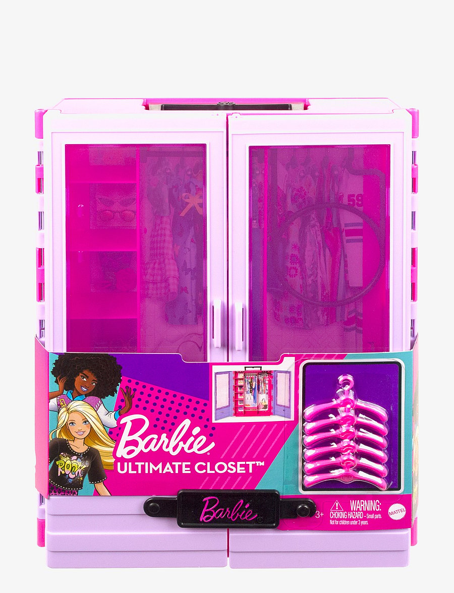 Barbie - Fashionistas Closet with 6 Hangars, Accessory Features Translucent Doors, Racks & Shelves - die niedrigsten preise - multicolor - 5