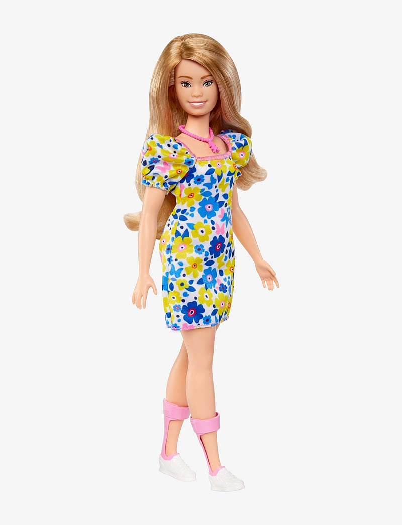 Barbie - Fashionistas Doll #208, Doll with Down Syndrome Wearing Floral Dress - nukud - multi color - 1