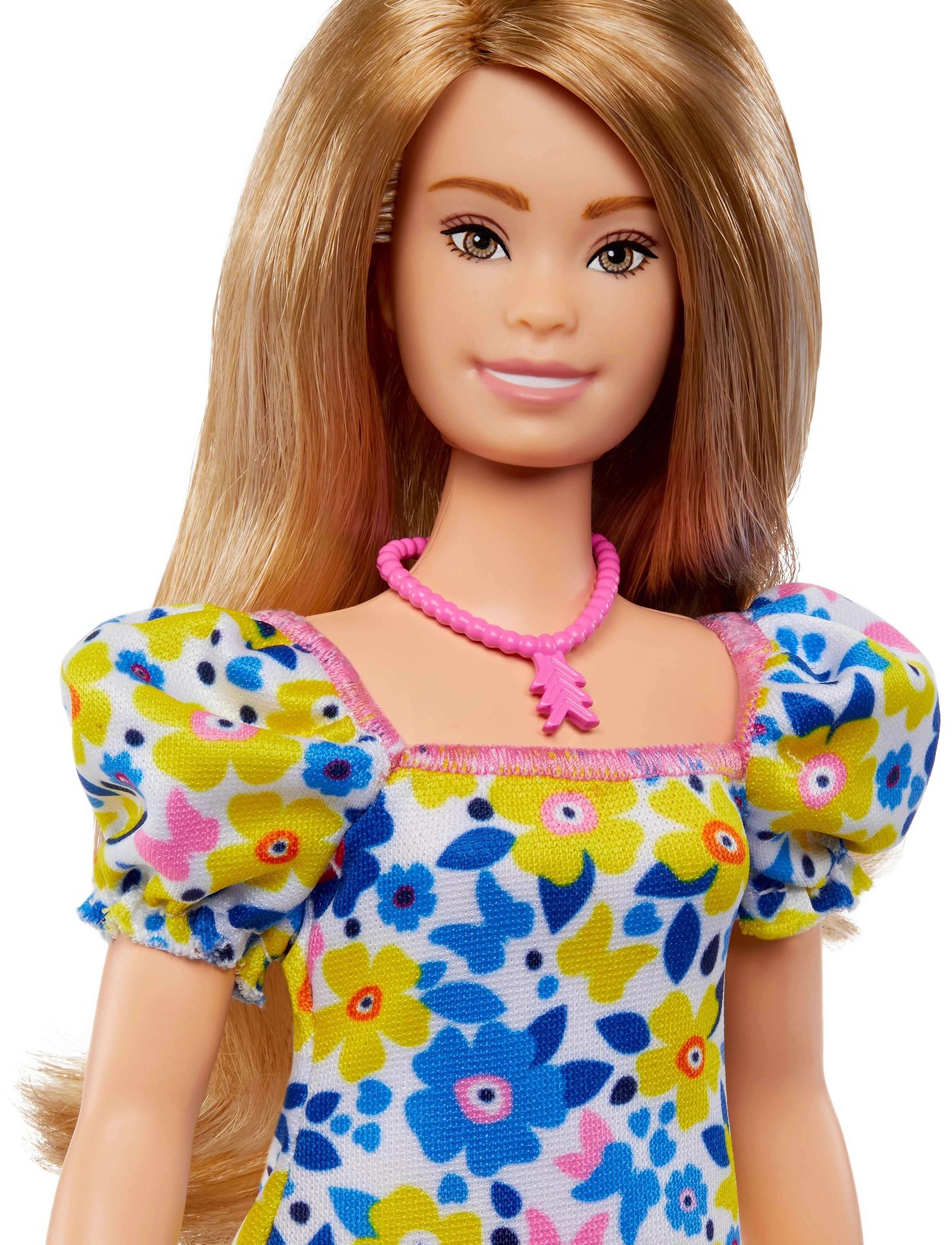 Barbie Fashionistas Doll #208, Doll With Down Syndrome Wearing Floral Dress, Børn, Dolls, Multi/mønstret, Str: ONE SIZE