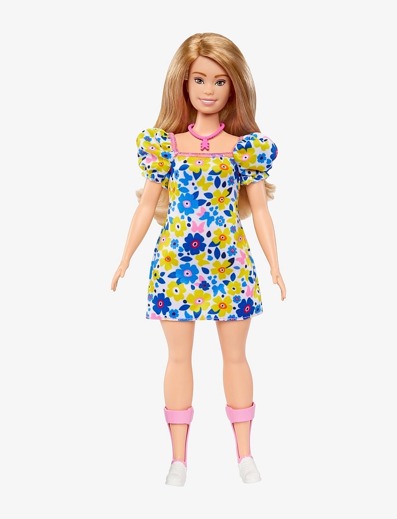 Barbie - Fashionistas Doll #208, Doll with Down Syndrome Wearing Floral Dress - nukud - multi color - 2