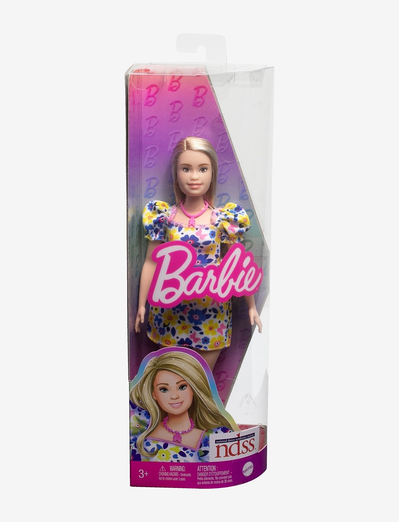 Barbie - Fashionistas Doll #208, Doll with Down Syndrome Wearing Floral Dress - nukud - multi color - 3