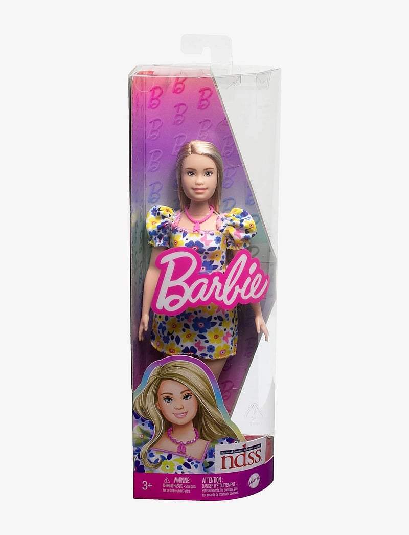 Barbie - Fashionistas Doll #208, Doll with Down Syndrome Wearing Floral Dress - nukud - multi color - 3