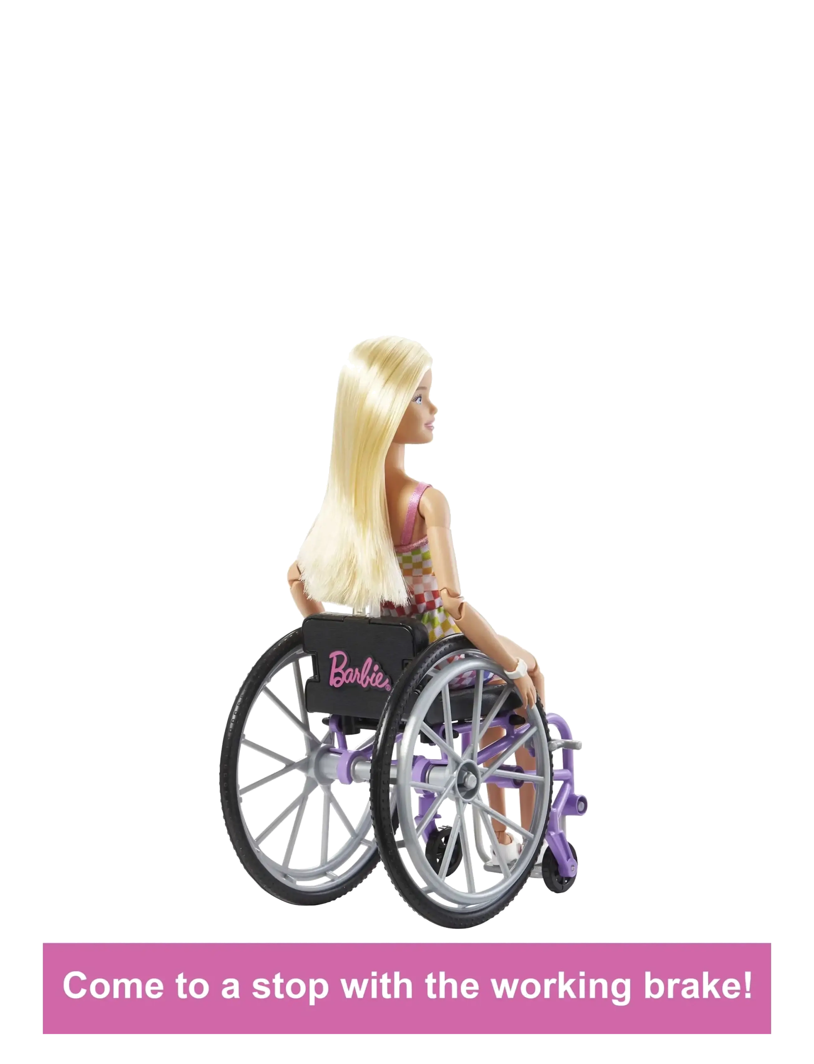Barbie - Fashionistas Doll #194 with Wheelchair & Ramp, Blond Hair, Rainbow Dress & Accessories - laveste priser - multi color - 5