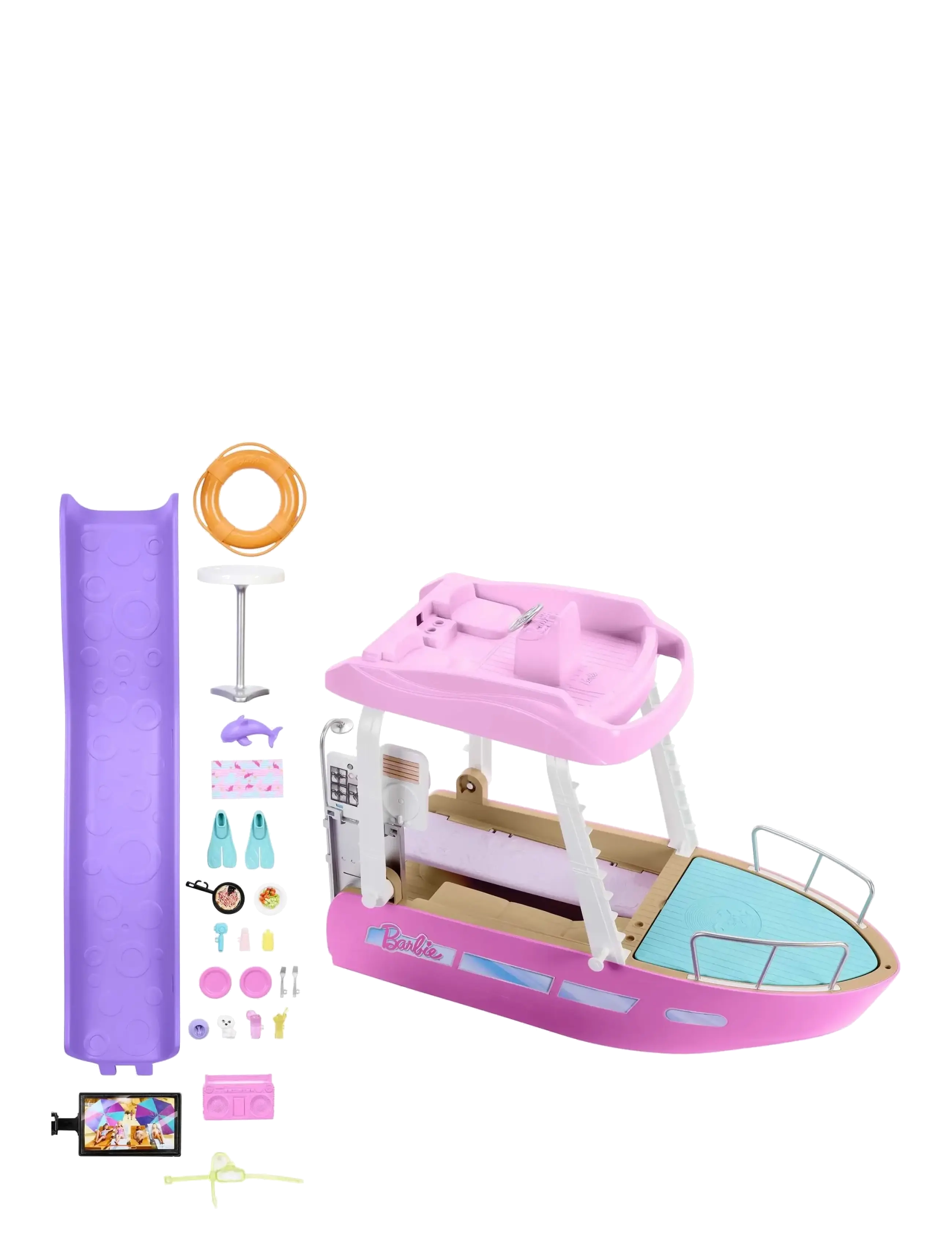 Barbie - Dream Boat Playset with Pool, Slide and 20+ Accessories - puppen-zubehör - multi color - 1