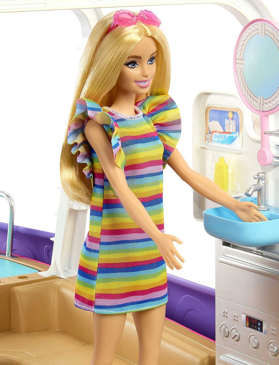 Barbie - Dream Boat Playset with Pool, Slide and 20+ Accessories - puppen-zubehör - multi color - 0