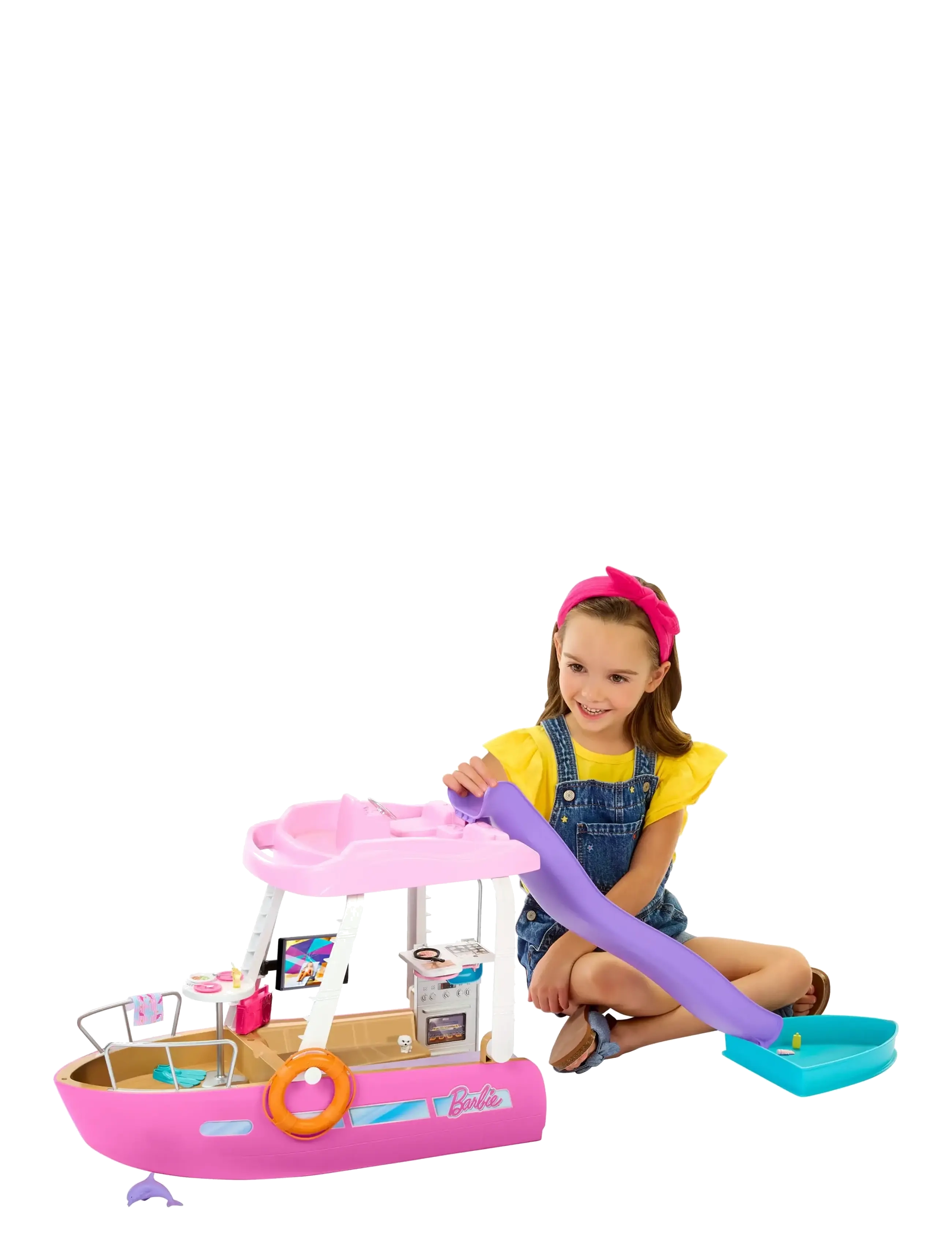 Barbie - Dream Boat Playset with Pool, Slide and 20+ Accessories - puppen-zubehör - multi color - 0