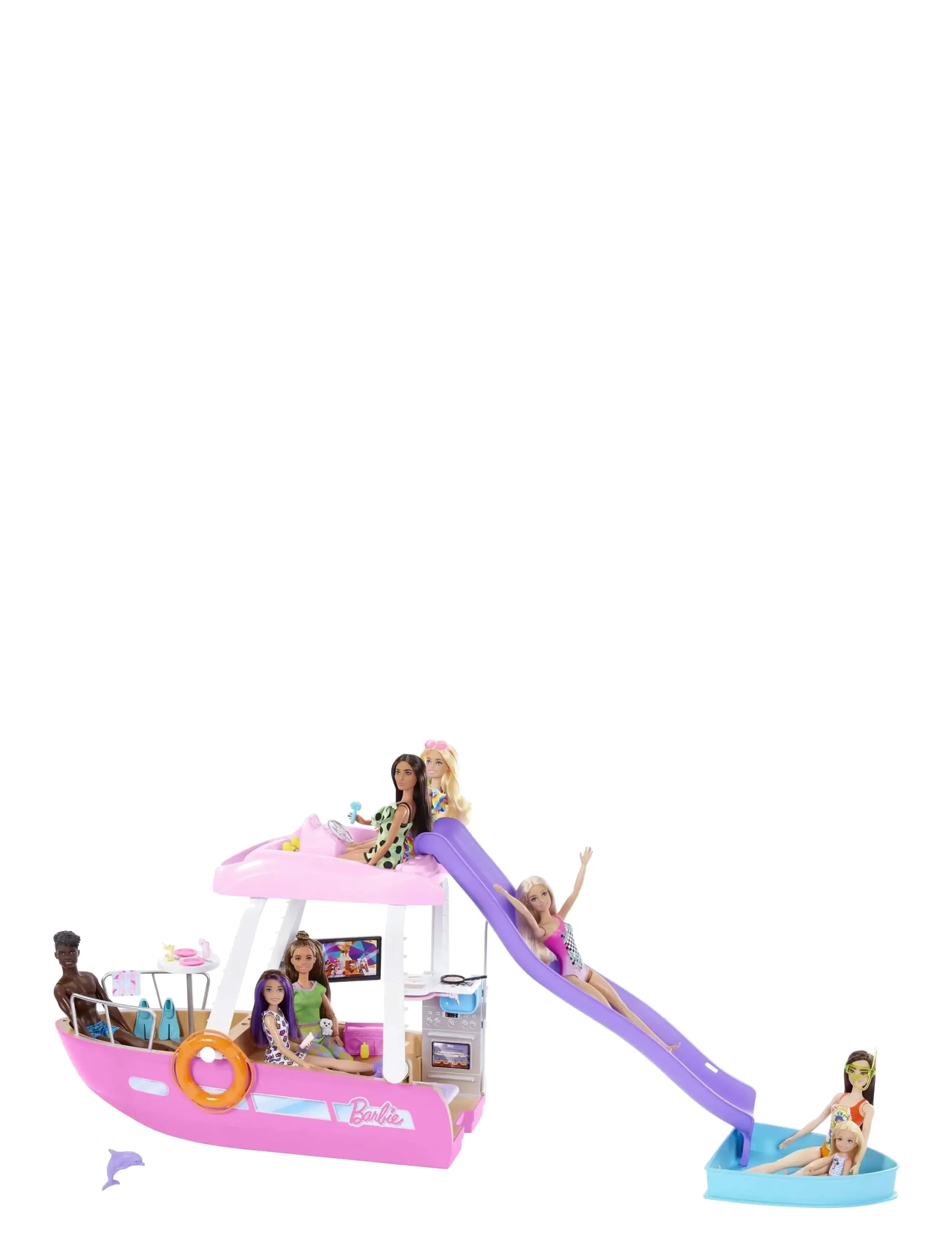 Barbie - Dream Boat Playset with Pool, Slide and 20+ Accessories - puppen-zubehör - multi color - 2