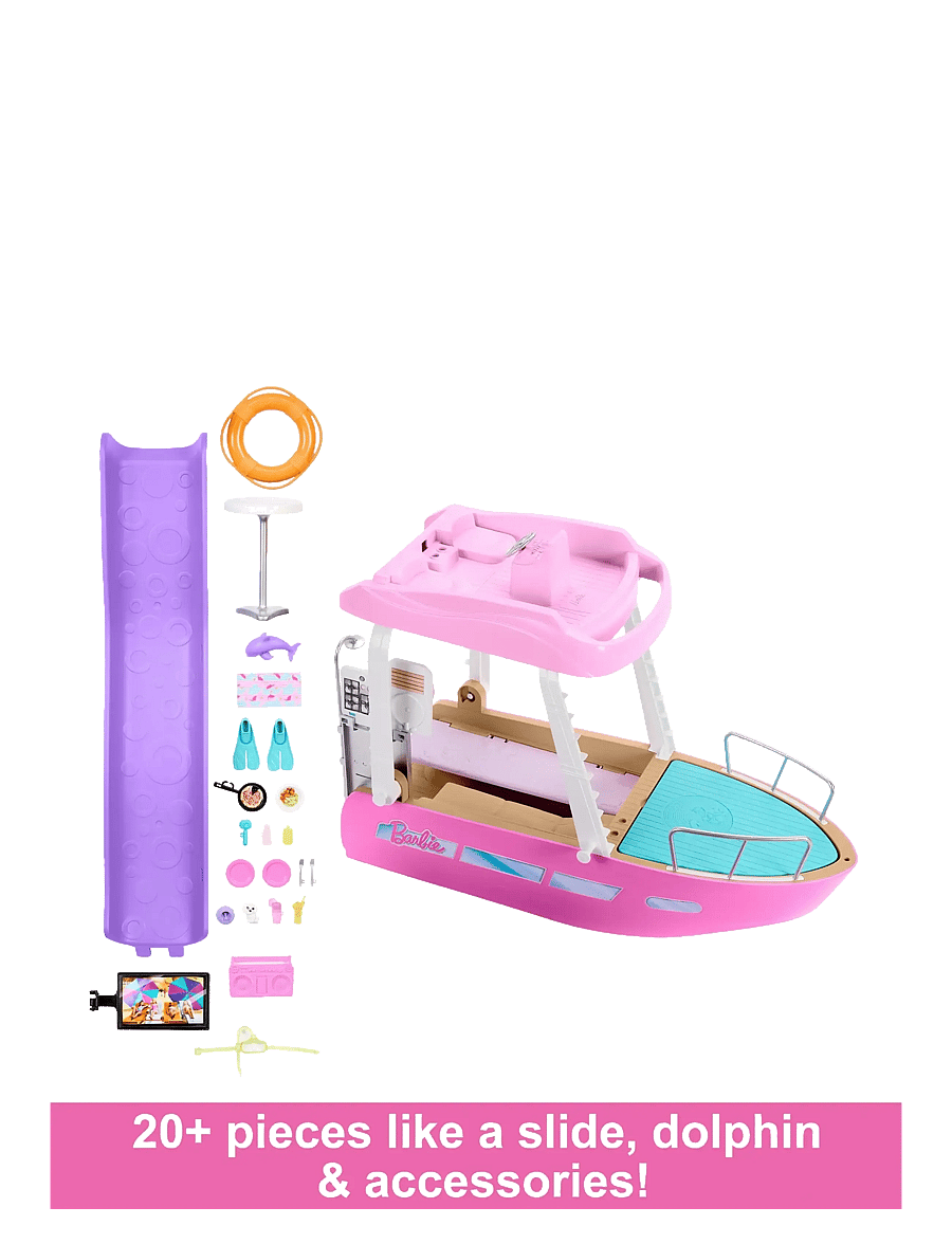 Barbie - Dream Boat Playset with Pool, Slide and 20+ Accessories - puppen-zubehör - multi color - 5