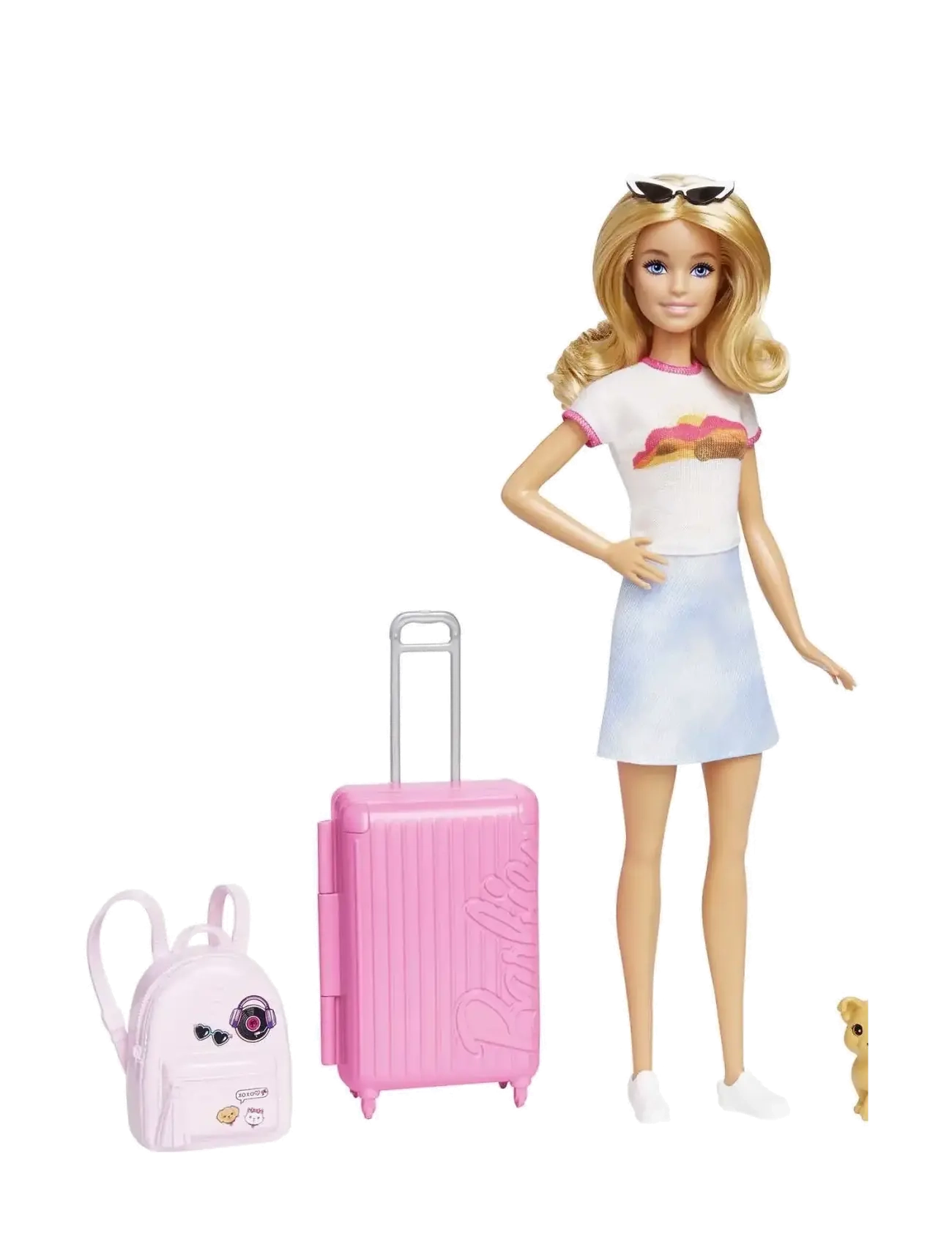 BARBIE Barbie Family Refreshed Travel Barbie Patterned - One Size - Kinder