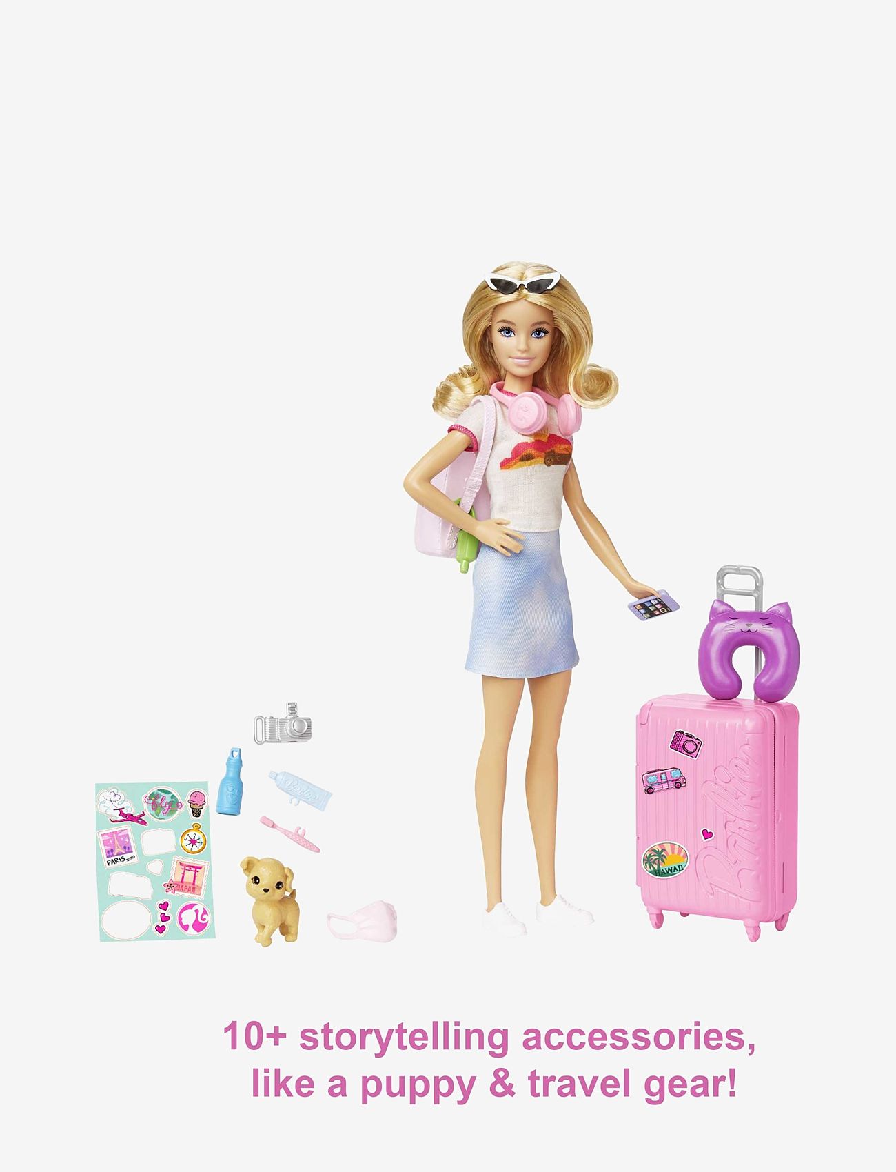 Barbie - Barbie Family Refreshed Travel Barbie - dúkkur - multi color - 3