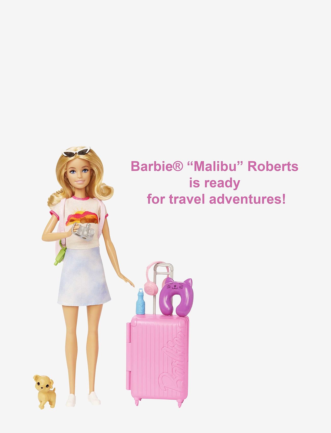Barbie - Barbie Family Refreshed Travel Barbie - dúkkur - multi color - 4