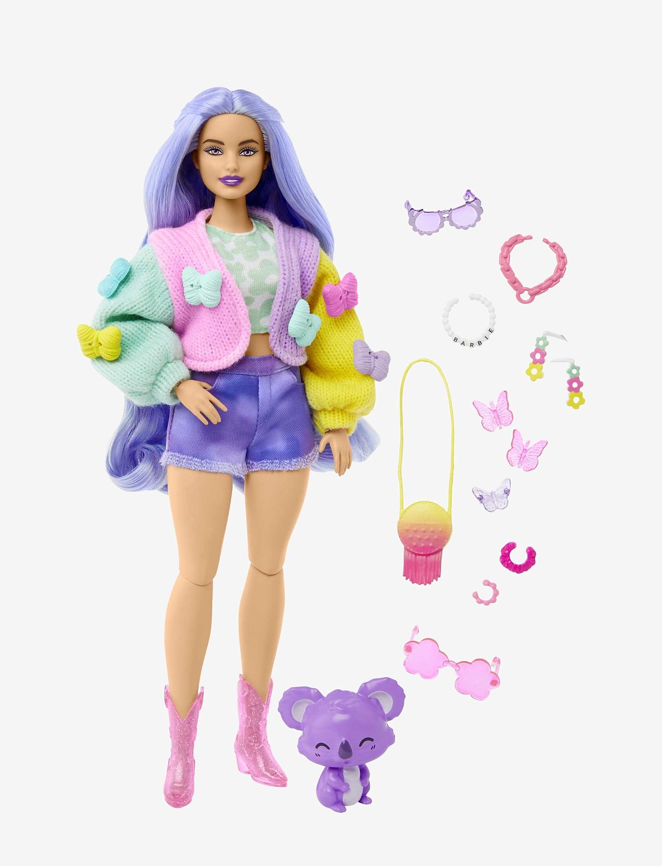 Barbie - Extra Doll - laveste priser - multi color - 0