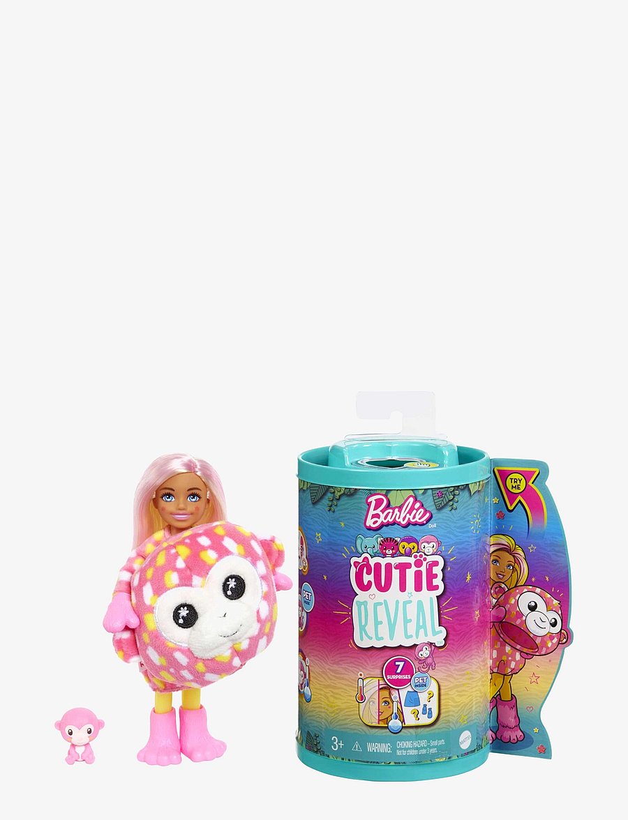 Barbie - Cutie Reveal Jungle Series Doll - multi color - 0