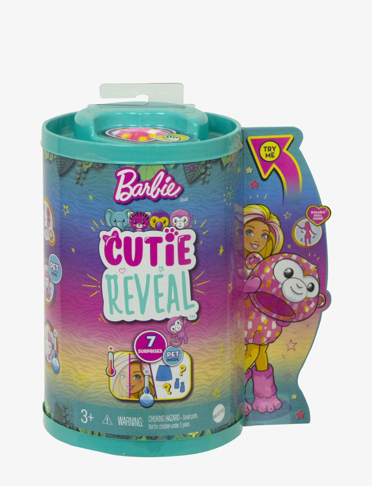 Barbie - Cutie Reveal Jungle Series Doll - multi color - 4