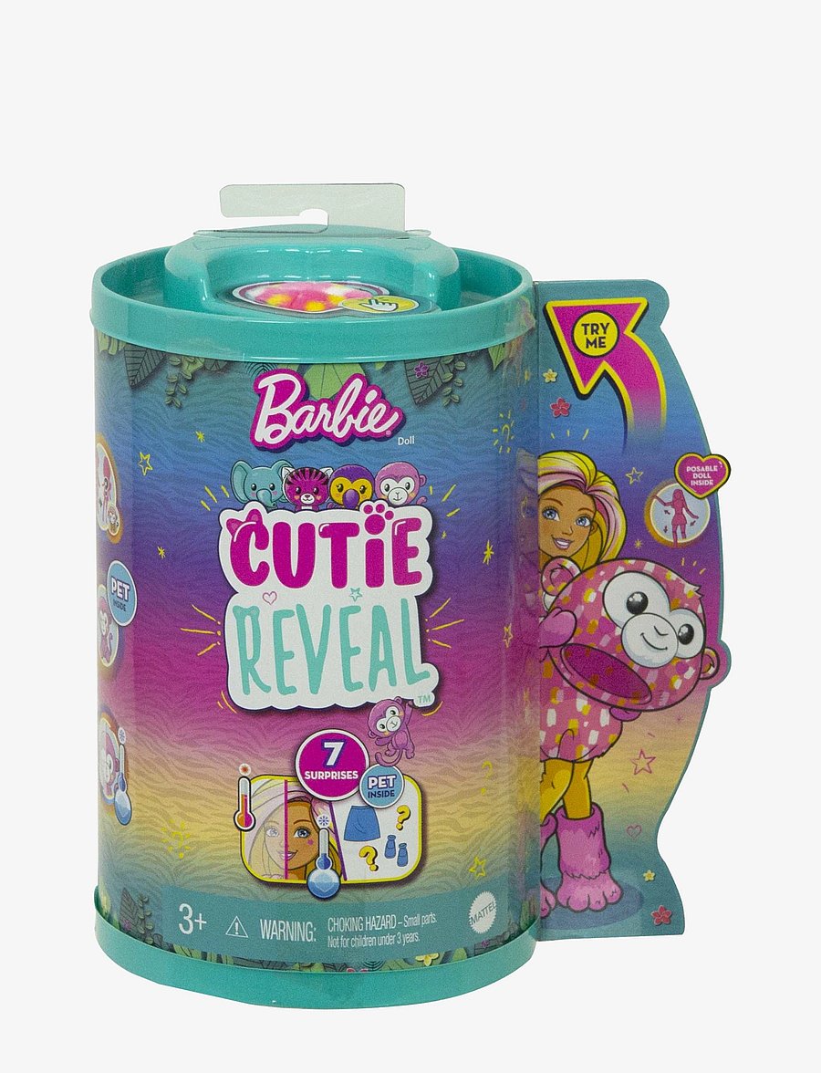 Barbie - Cutie Reveal Jungle Series Doll - multi color - 4