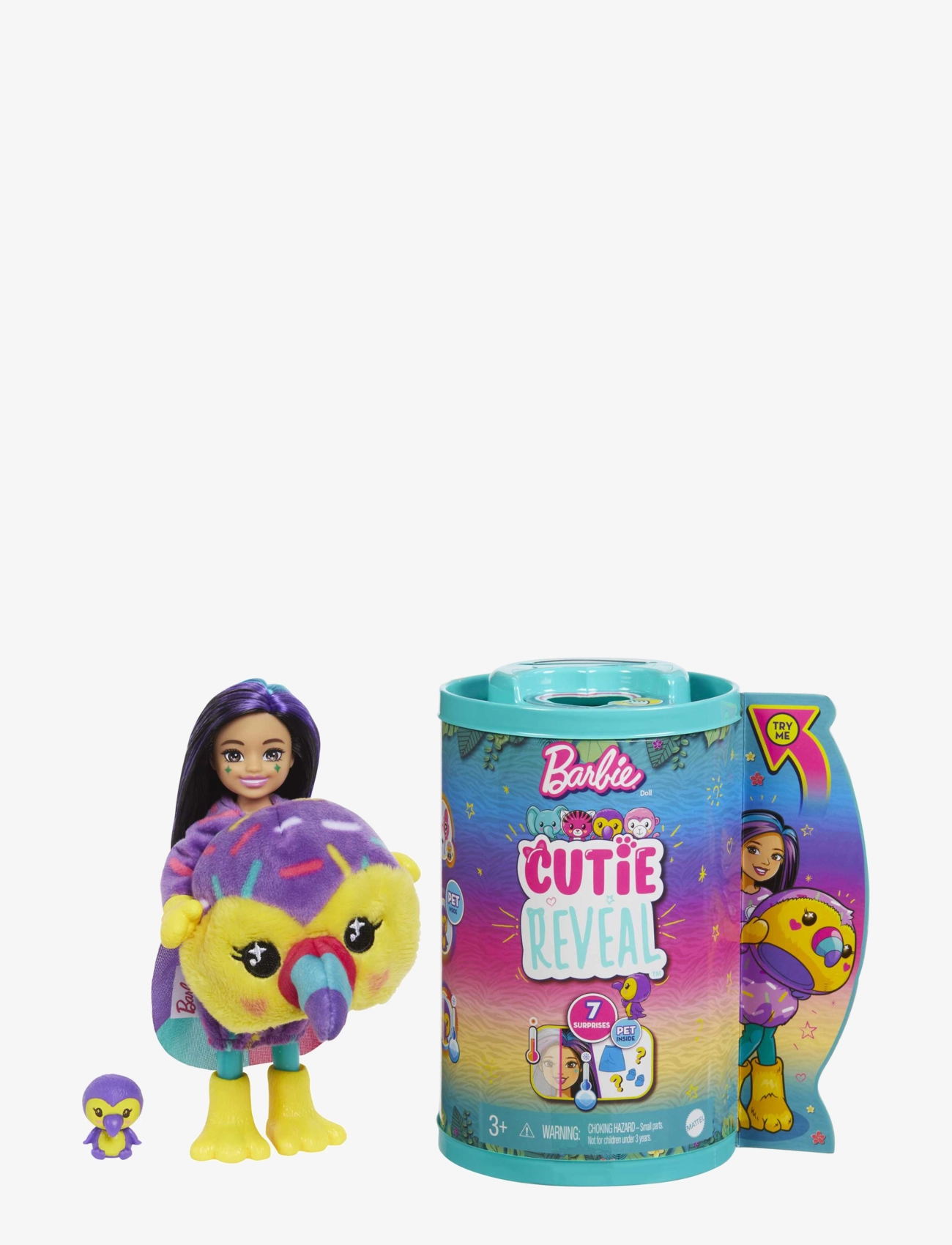 Barbie - Cutie Reveal Jungle Series Doll - multi color - 0