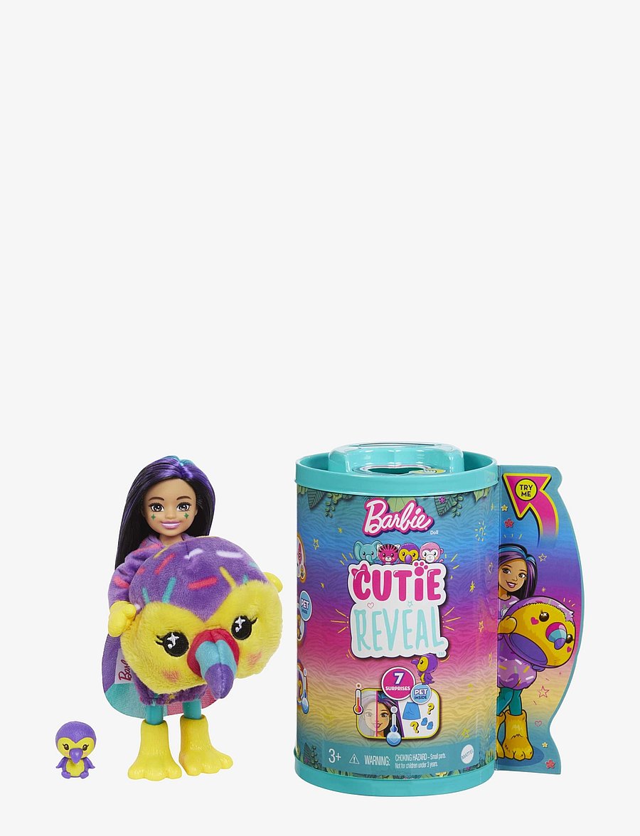 Barbie - Cutie Reveal Jungle Series Doll - multi color - 0