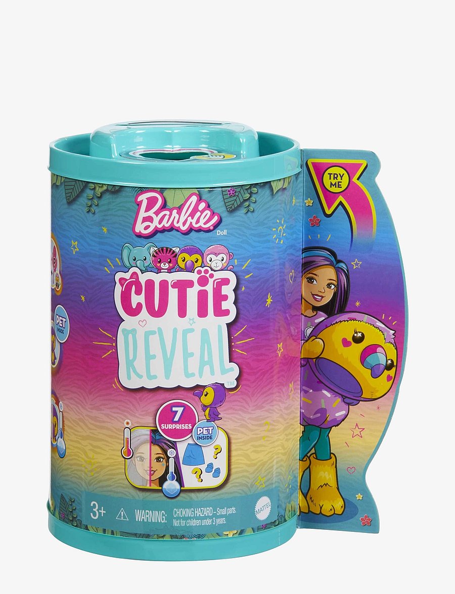 Barbie - Cutie Reveal Jungle Series Doll - multi color - 4