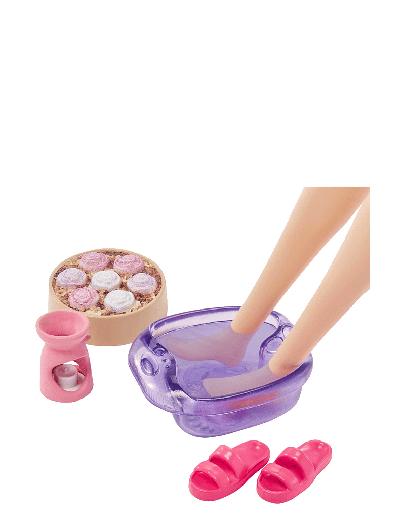 Barbie - Fashionistas Doll with Puppy, Kids Toys, Self-Care Spa Day - dúkkur - multi color - 3