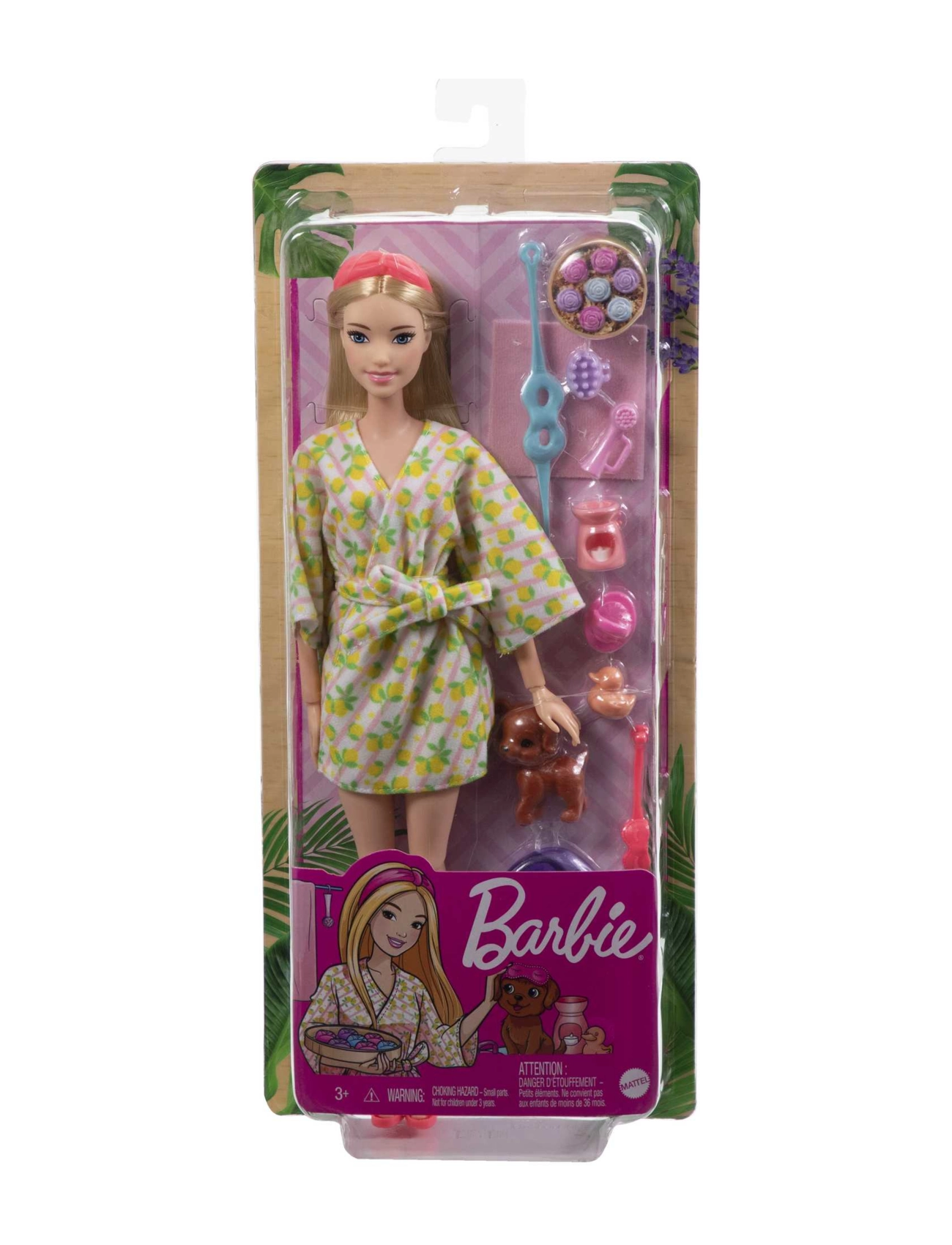Barbie - Fashionistas Doll with Puppy, Kids Toys, Self-Care Spa Day - puppen - multi color - 5