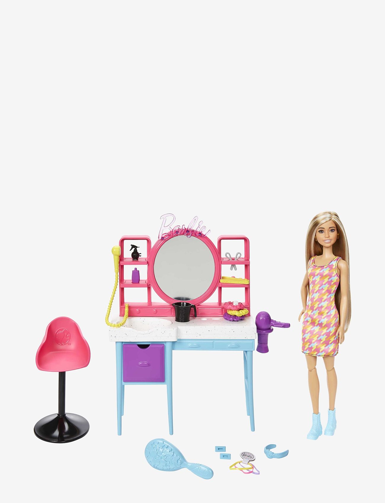 Barbie - Totally Hair Doll and Playset - dockor - multi color - 0