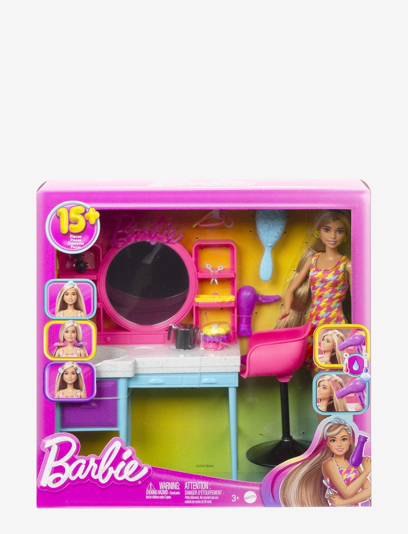 Barbie - Totally Hair Doll and Playset - dockor - multi color - 1
