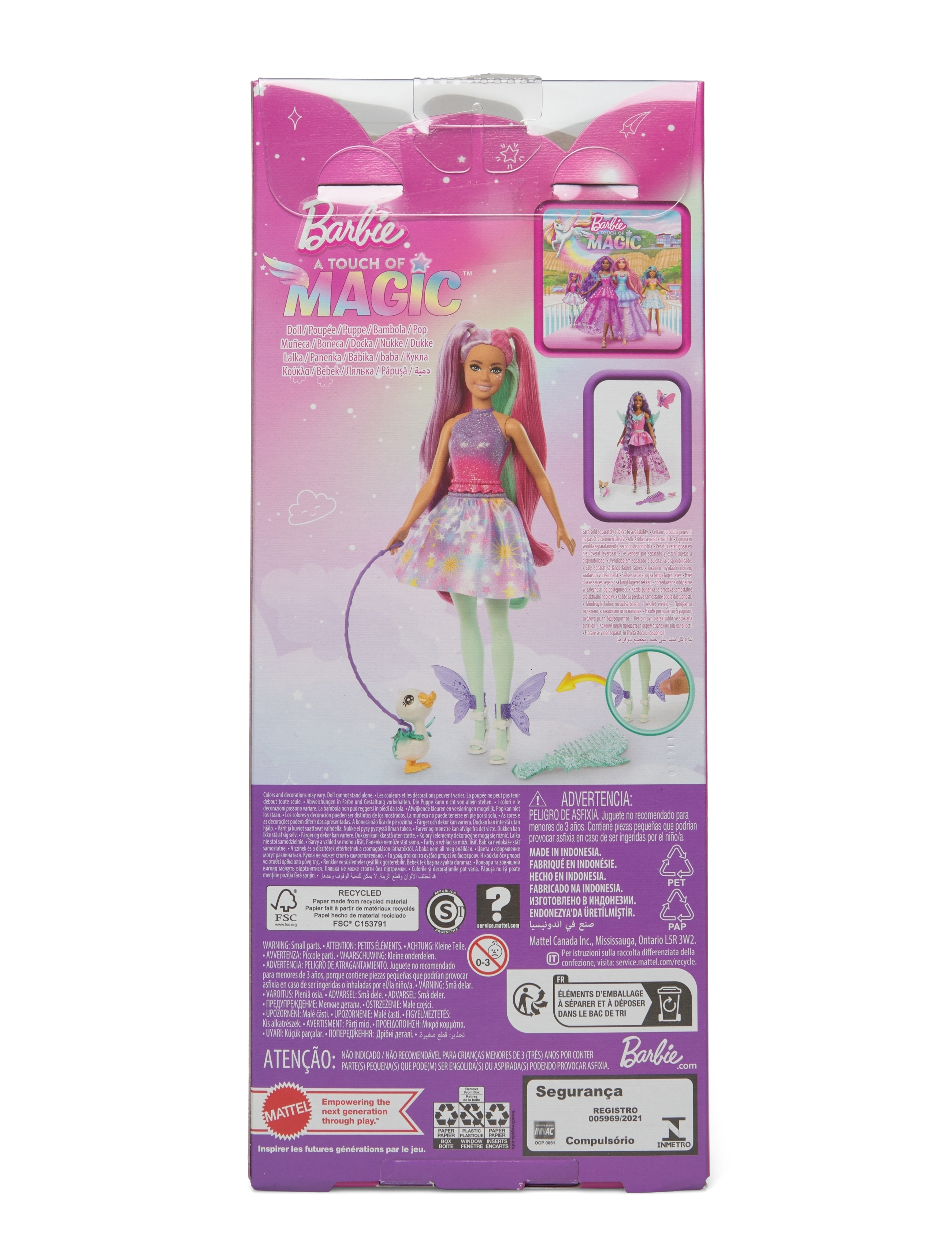 Barbie - A Touch of Magic Doll - nuket - multi color - 1