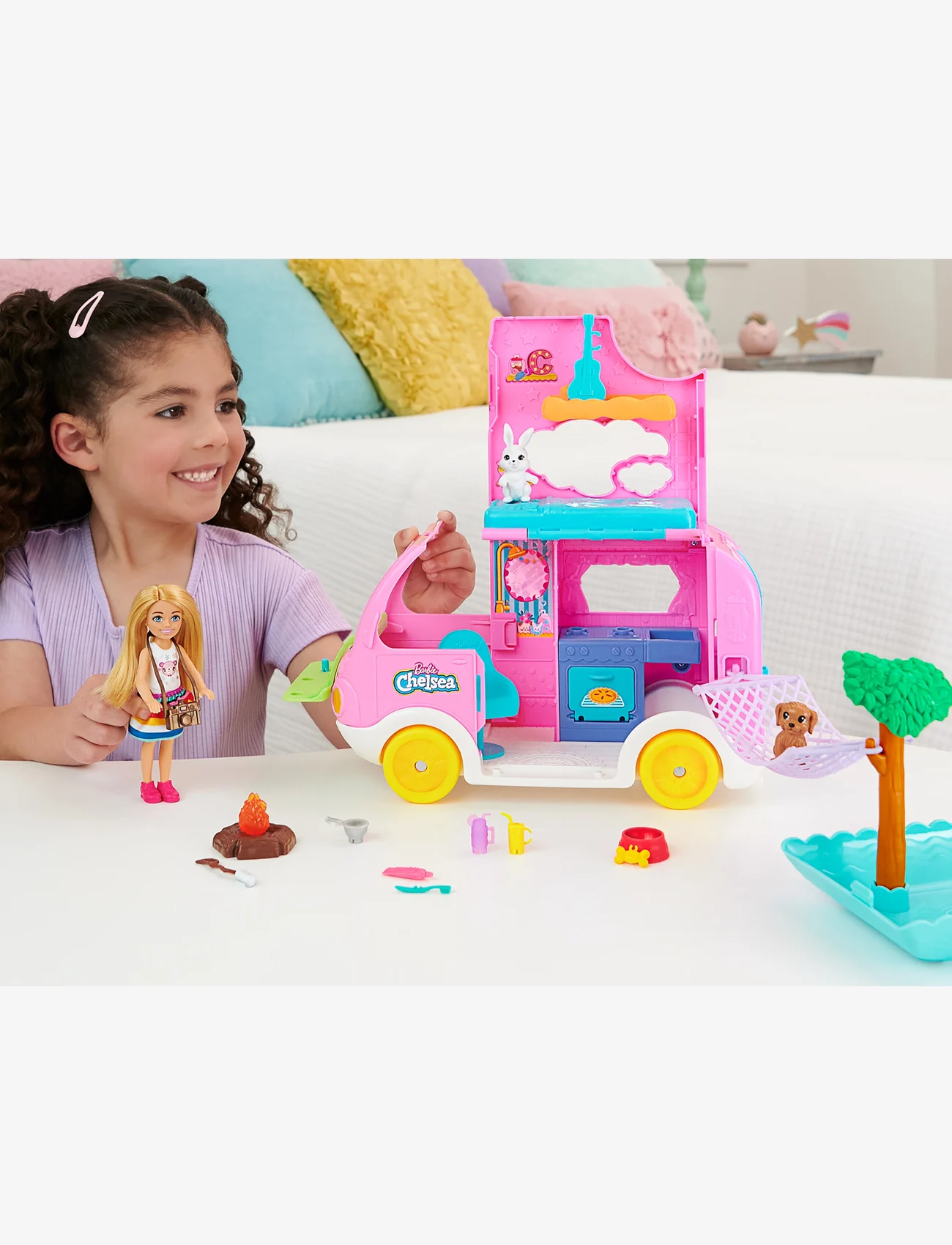 Barbie - Chelsea Camper - leikkisetit - multi color - 1