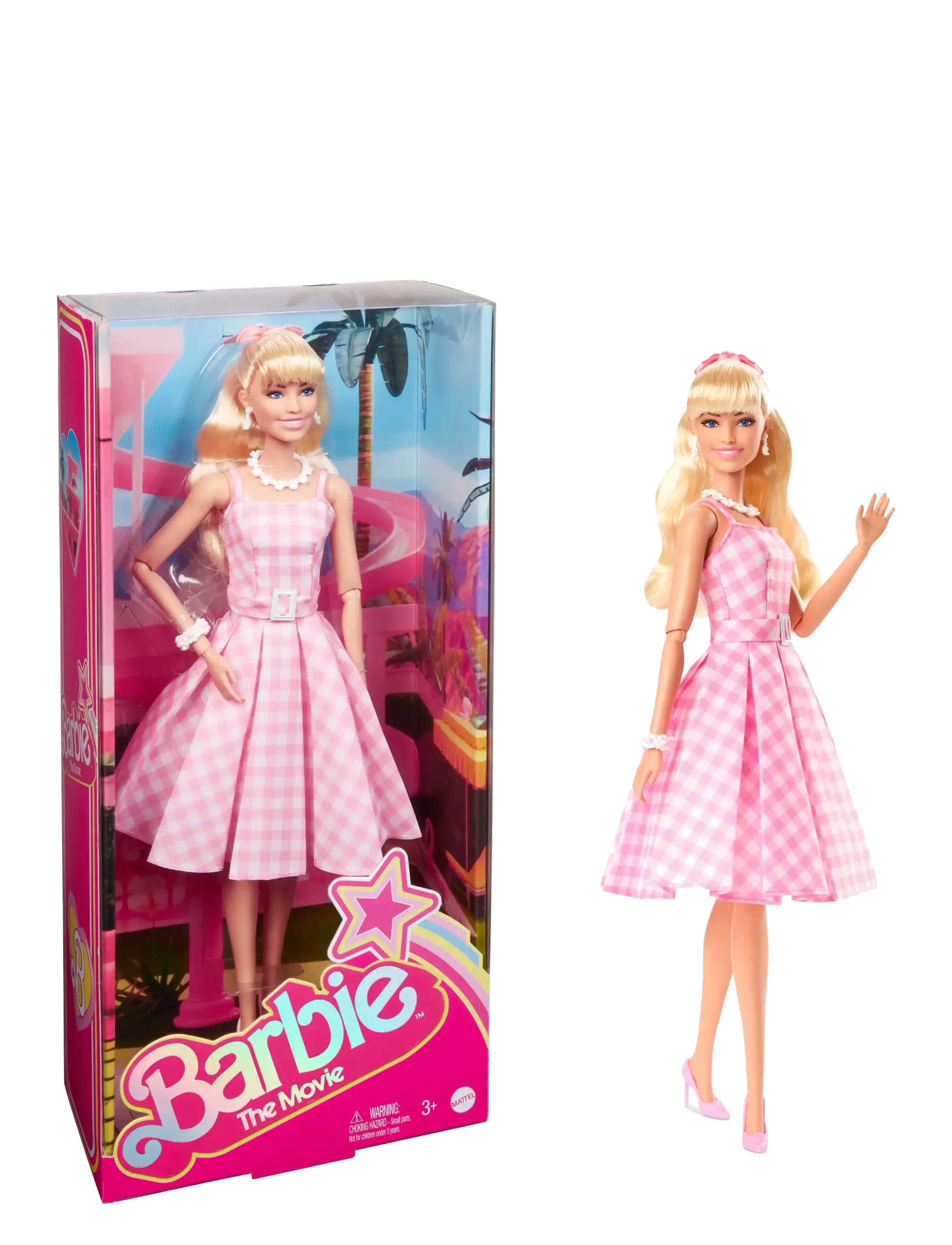 Barbie Signature The Movie Collectible Doll, Margot Robbie As In Pink Gingham Dress, One Size, Multi/patterned, Dukker Og Tilbehør > Dukker, Børn
