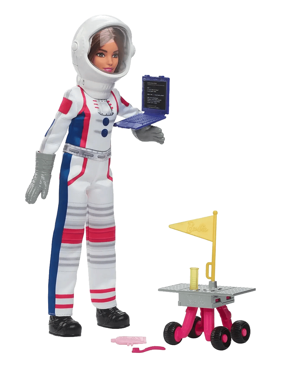 Barbie - 65th Anniversary Doll & 10 Accessories, Astronaut Set with Brunette Doll - die niedrigsten preise - multicolor - 0