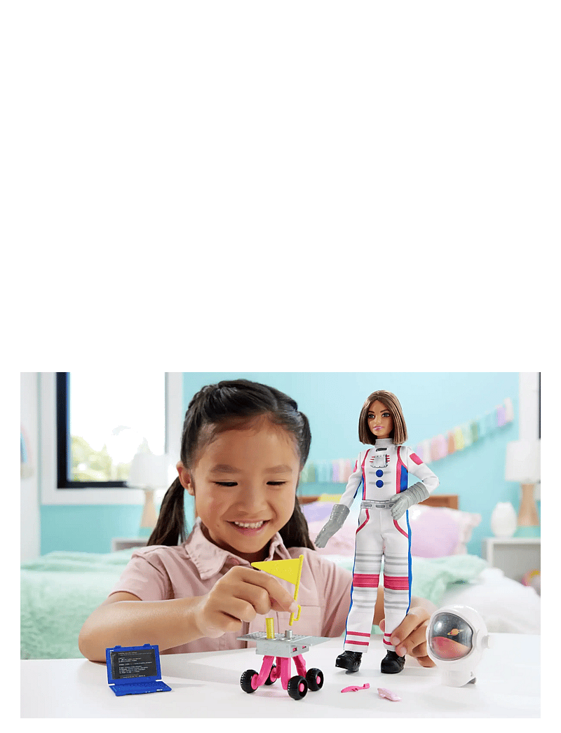 Barbie - 65th Anniversary Doll & 10 Accessories, Astronaut Set with Brunette Doll - nukud - multicolor - 1