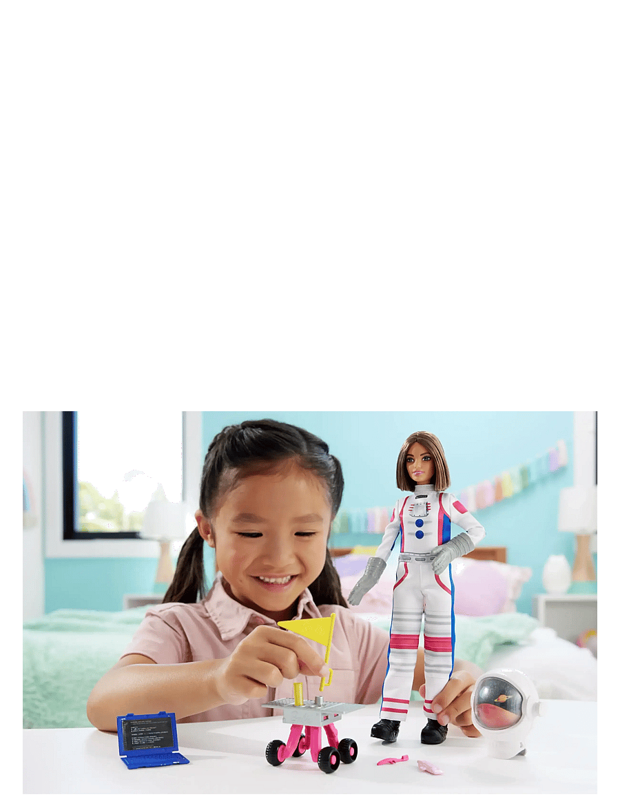 Barbie - 65th Anniversary Doll & 10 Accessories, Astronaut Set with Brunette Doll - die niedrigsten preise - multicolor - 1