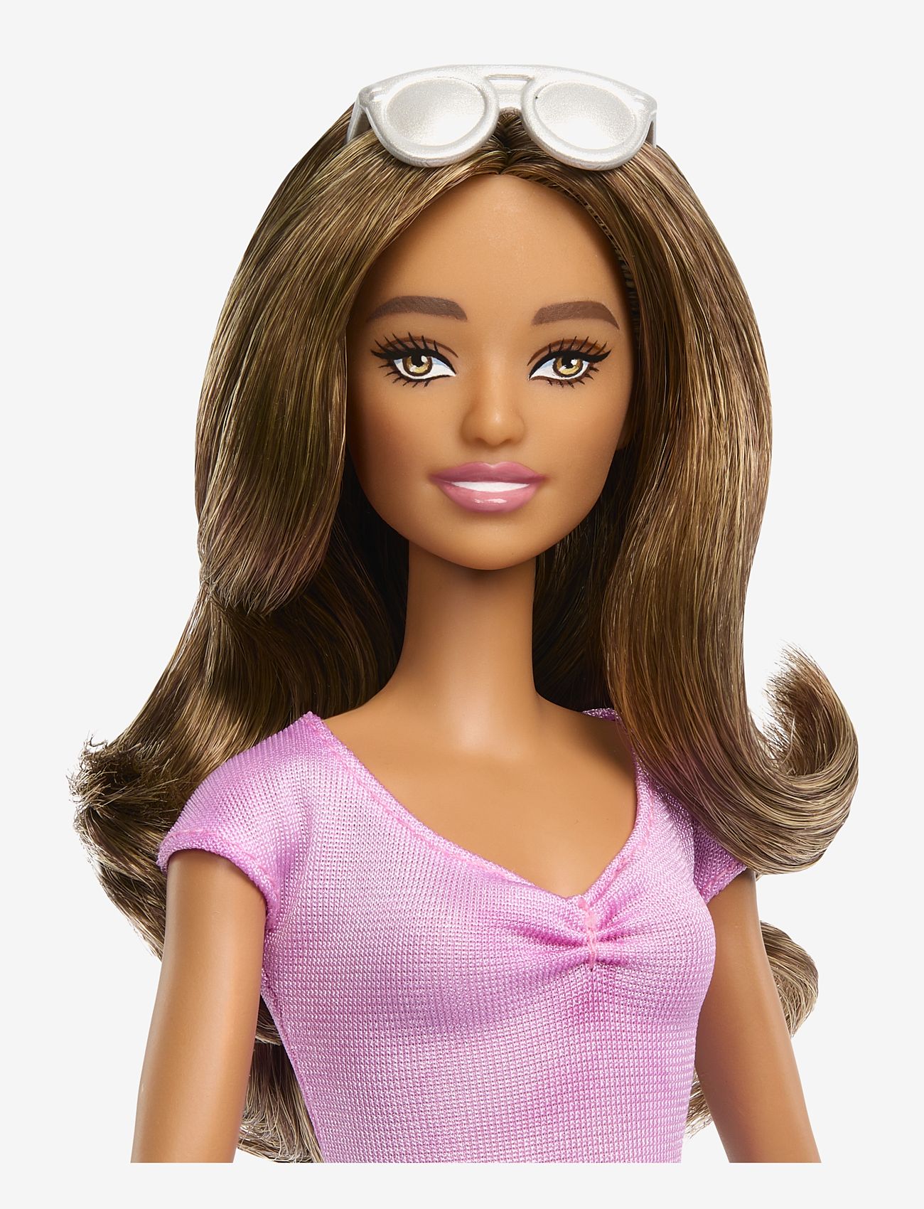 Barbie - Fashionistas Doll #228 Blind Doll Wearing Pastel Outfit with Cane and Sunglasses - dockor - multicolor - 3