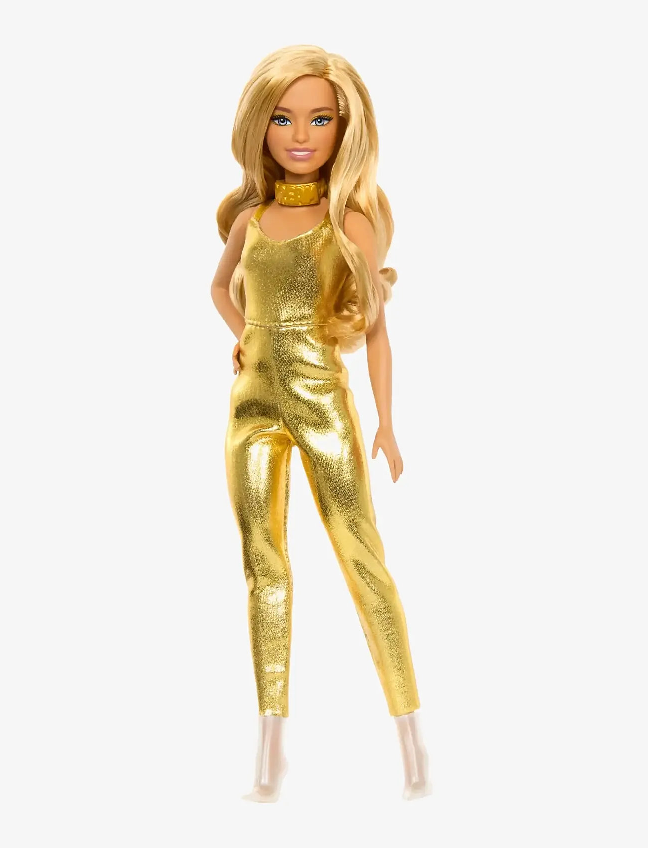 Barbie - Fashionistas Doll, Blonde Hair & Golden Jumpsuit - dukker - multicolor - 1